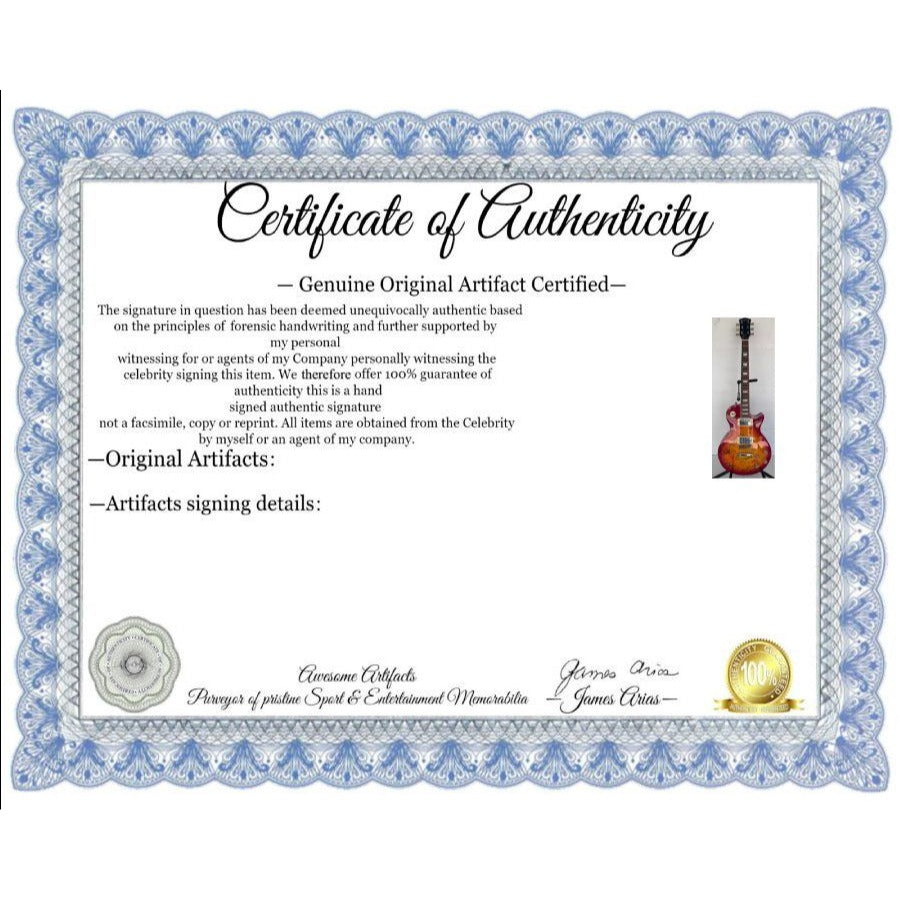 Stevie Ray Vaughan, John Mayer, Keith Richards, Eric Clapton, BB King vintage les paul full size electric guitar signed with proof.