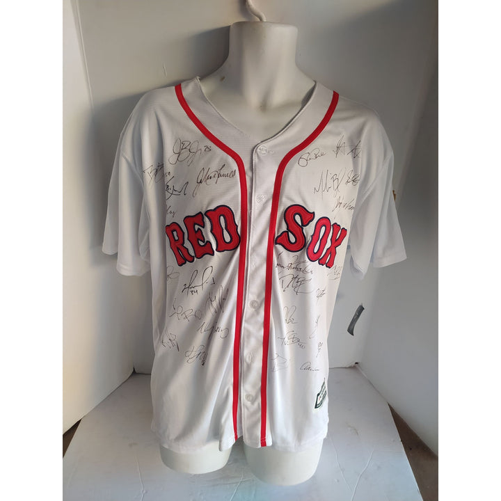 Boston Red Sox game model Jersey David Ortiz Dustin Pedroia Mike Lowell team signed