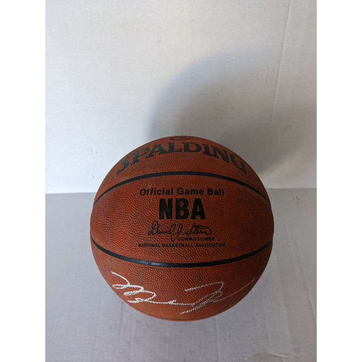 Michael Jordan NBA vintage Spalding game ball David Stern signed with proof