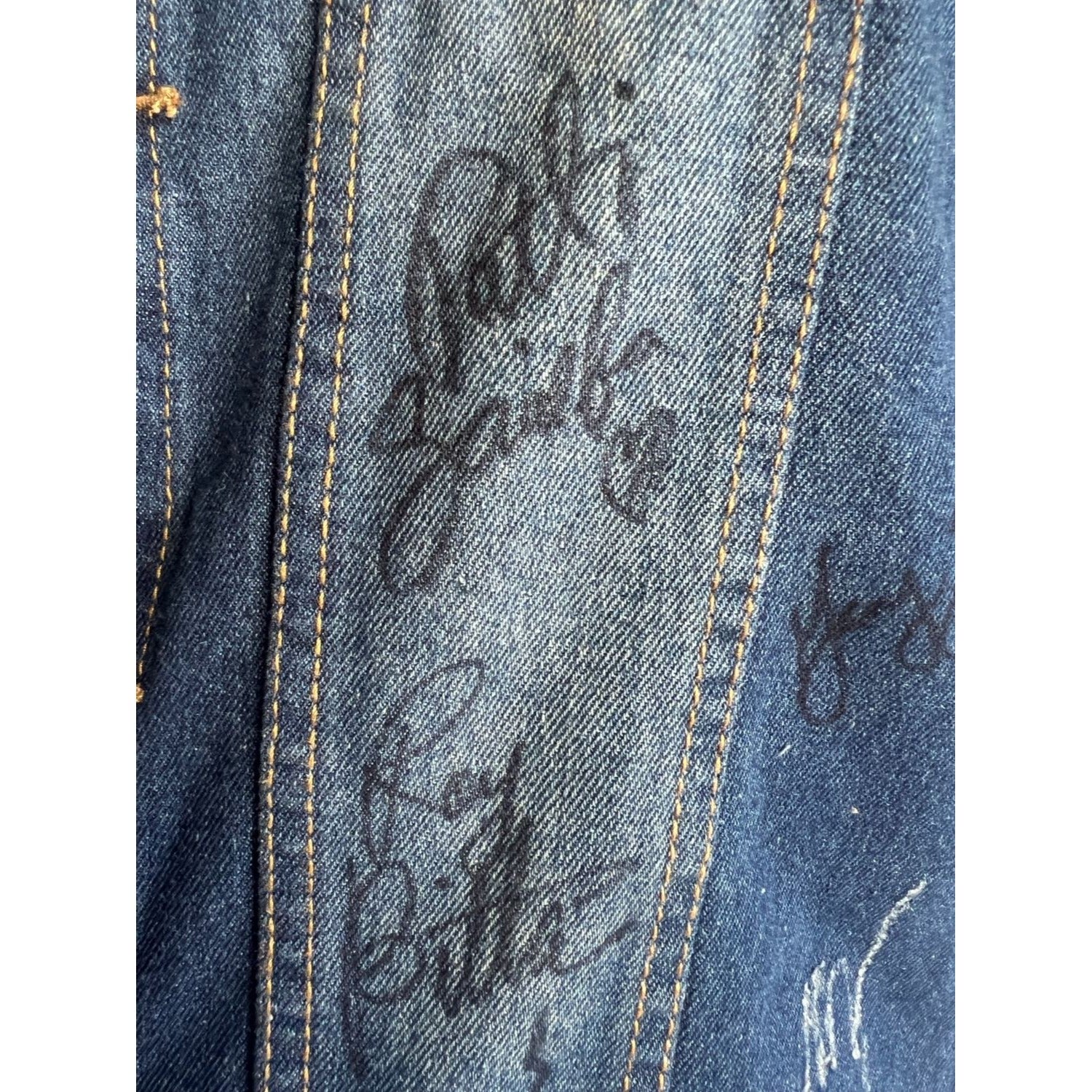 Bruce Springsteen Clarence Clemons Stevie Van Zandt and E street band  size L vest signed with proof