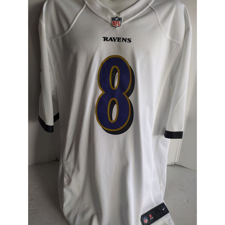 Lamar Jackson Baltimore Ravens authentic XL game model jersey signed with proof