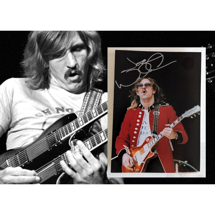 Joe Walsh The Eagles 5x7 photo signed with proof