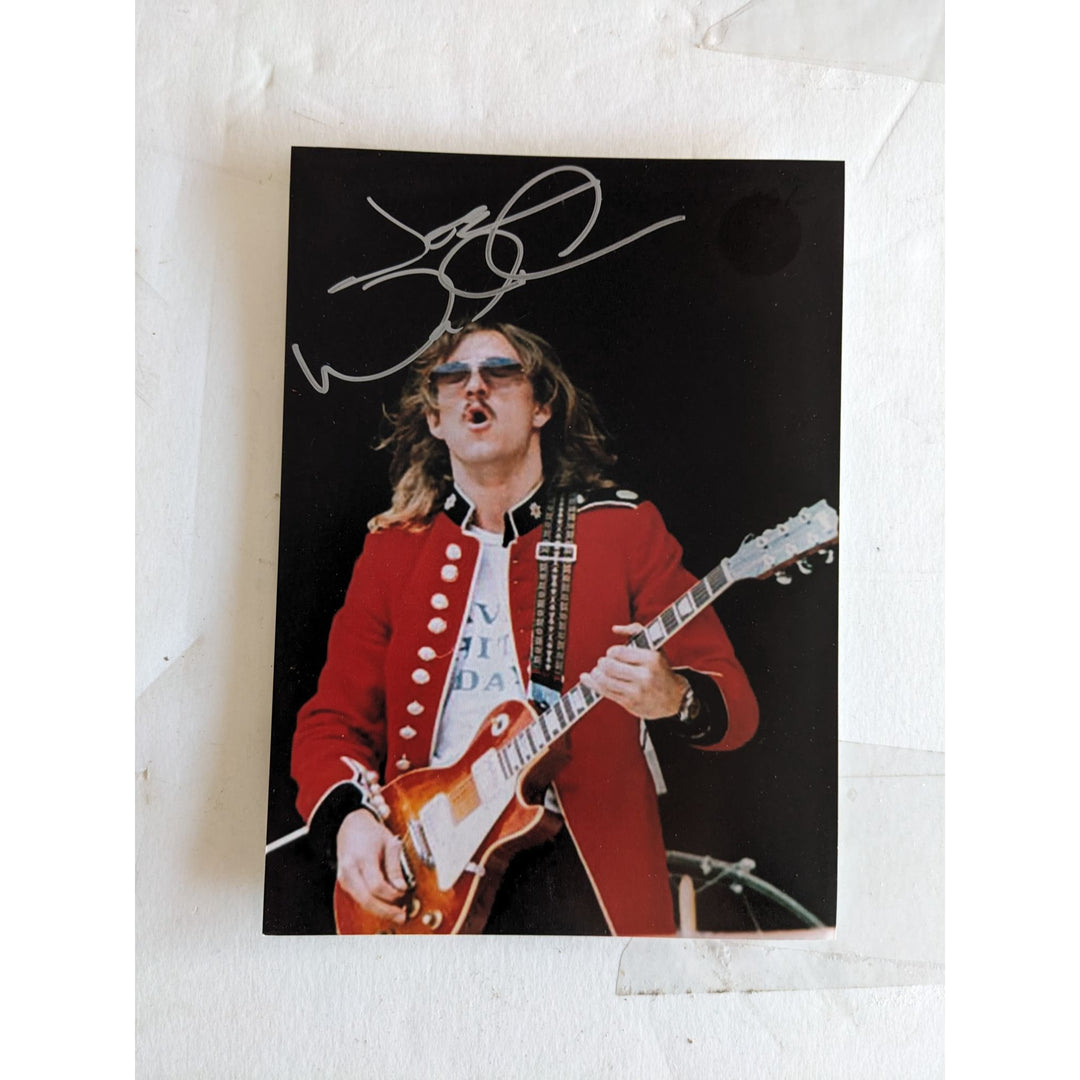 Joe Walsh The Eagles 5x7 photo signed with proof