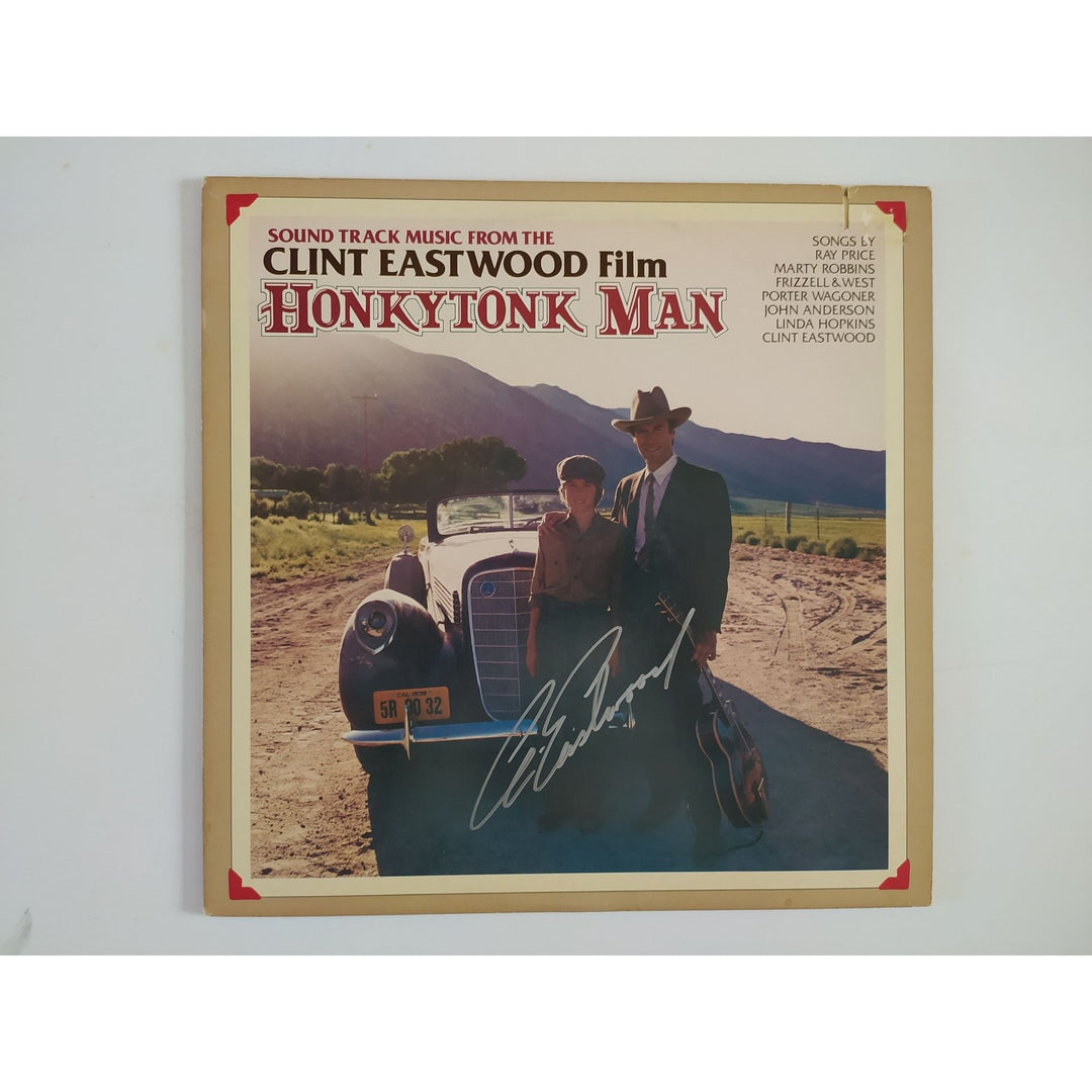 Clint Eastwood original Honky Tonk Man LP signed with proof