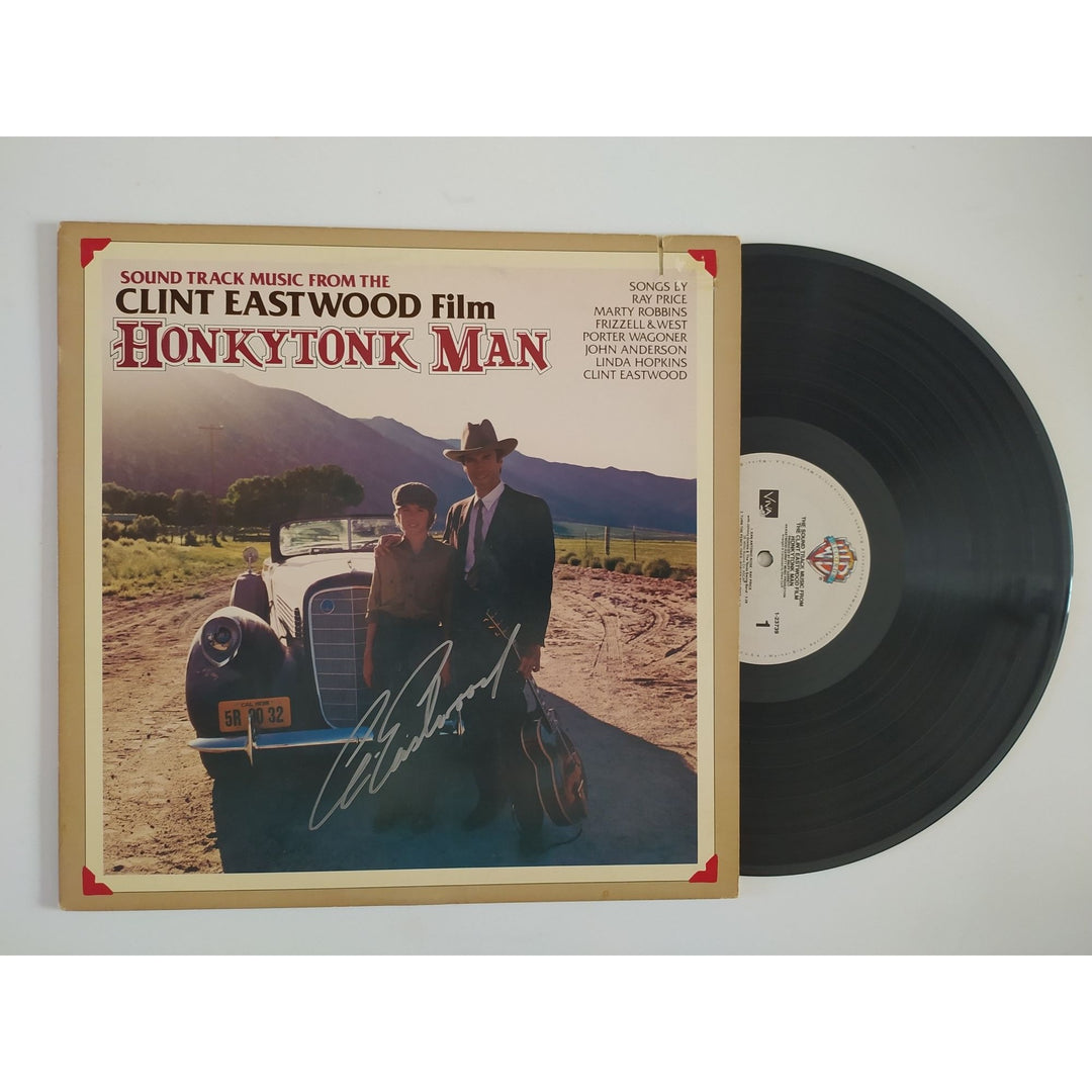 Clint Eastwood original Honky Tonk Man LP signed with proof