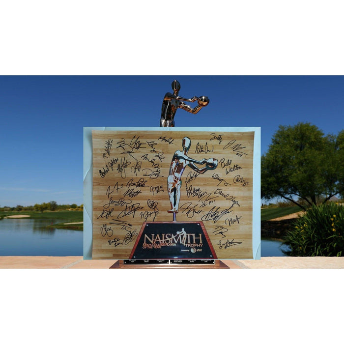Naismith men's college player of the year 35 Winners 16x20 signed Michael Jordan Kareem Abdul-Jabbar Bill Walton David Robinson