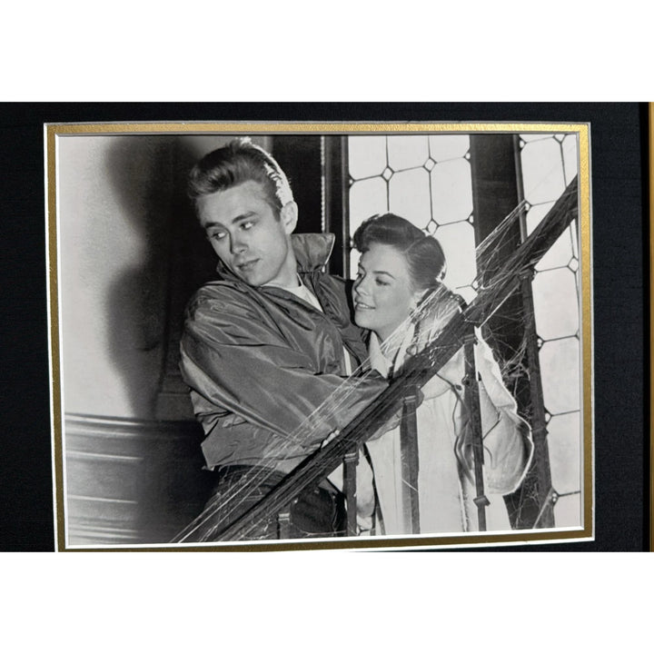 James Dean & Natalie Wood "Rebel Without A Cause" vintage autograph book pages signed with museum quality frame 2x28.