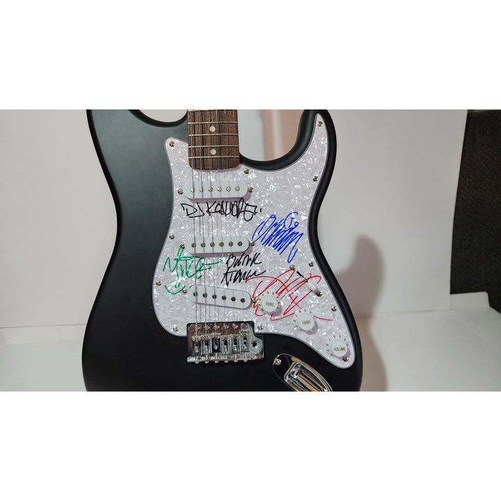 Incubus, Dirk Lance, Jose Pasillas, Mike Einzinger and Brandon Boyd, Fender Stratocaster electric guitar signed with proof