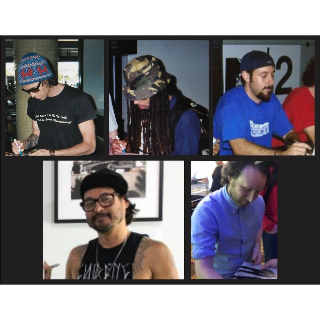 Incubus, Dirk Lance, Jose Pasillas, Mike Einzinger and Brandon Boyd, Fender Stratocaster electric guitar signed with proof