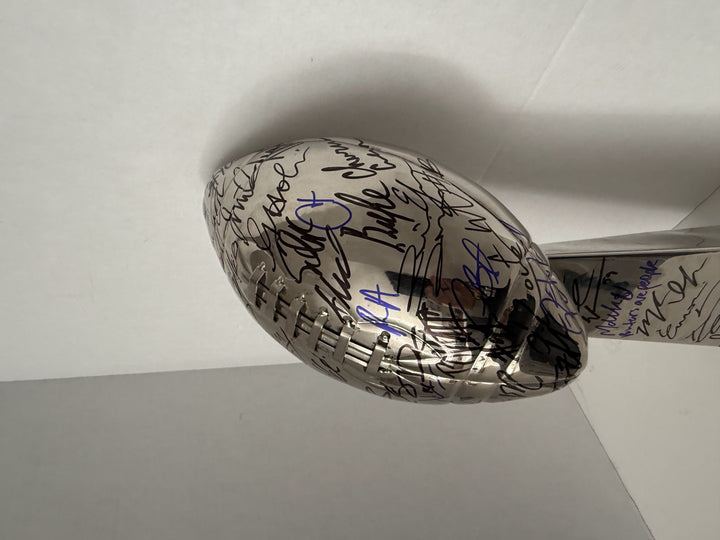 Seattle Seahawks signed Lombardi trophy alternate angle