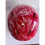 Load image into Gallery viewer, Kansas City Chiefs Patrick Mahomes Travis Kelce Chris Jones Andy Reid 2023-24 authentic helmet team signed with proof
