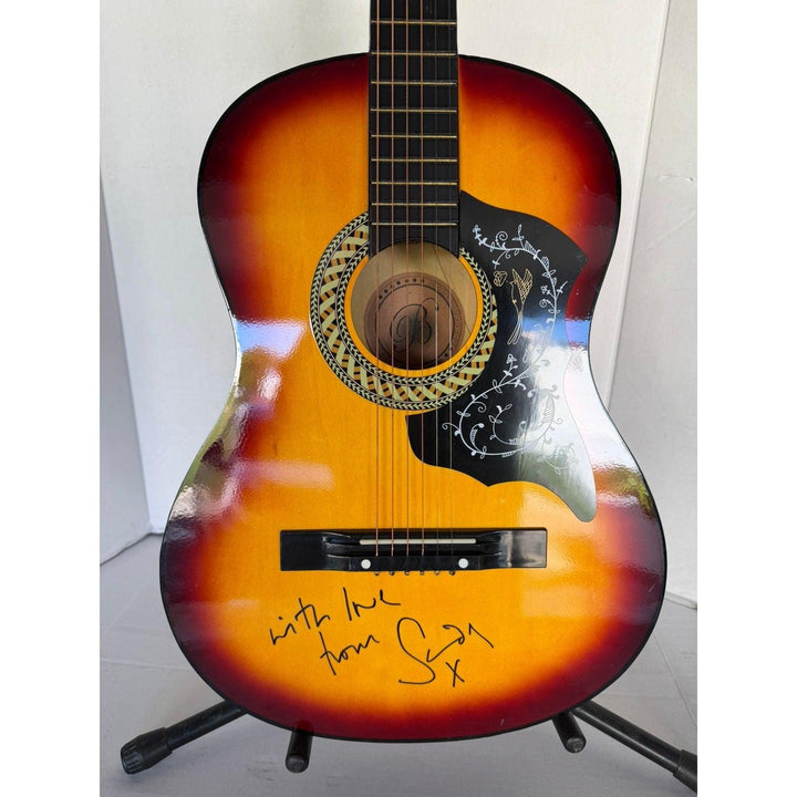 Sade vintage acoustic guitar signed with proof