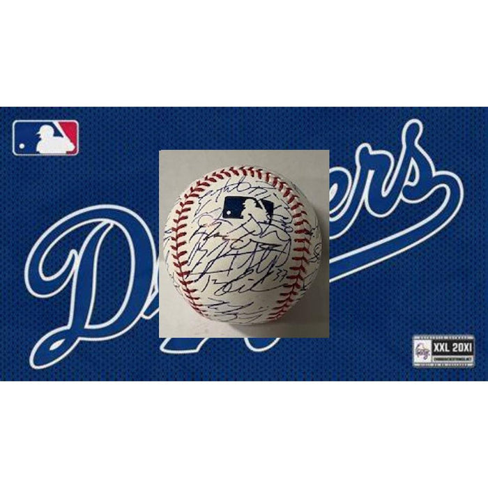 Freddie Freeman Los Angeles Dodgers  Mookie Betts Shohei Ohtani 2024 World Series Champions Rawlings MLB game ball signed with proof