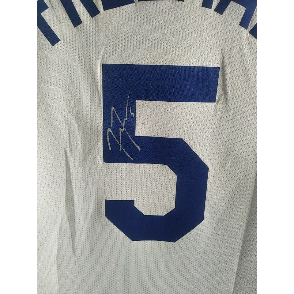 Freddie Freeman Los Angeles Dodgers nike jersey signed with proof.