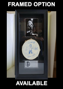Justin Timberlake, Chris Kirkpatrick, Joey Fatone, Lance Bass and JC Chasez NSYNC 14-in tambourine signed with proof
