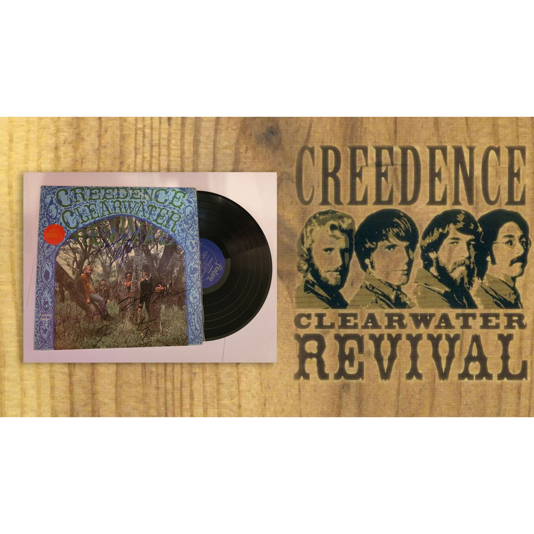 Creedence Clearwater Revival CCR "Self-titled" LP signed with proof.