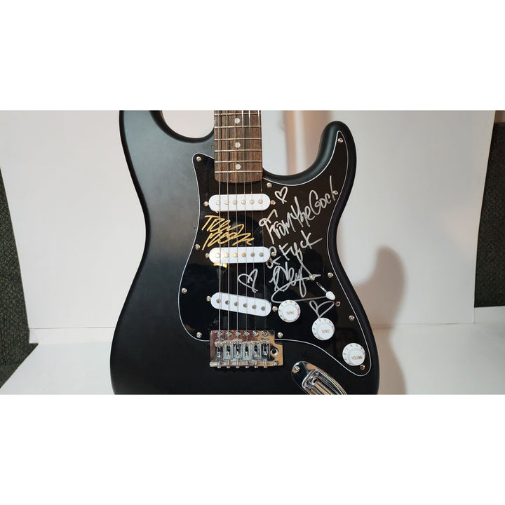 Trent Reznor, NIN & Marilyn Manson Fender Stratocaster electric guitar signed with proof