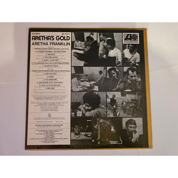 Aretha Franklin "Aretha's Gold" LP signed with proof.