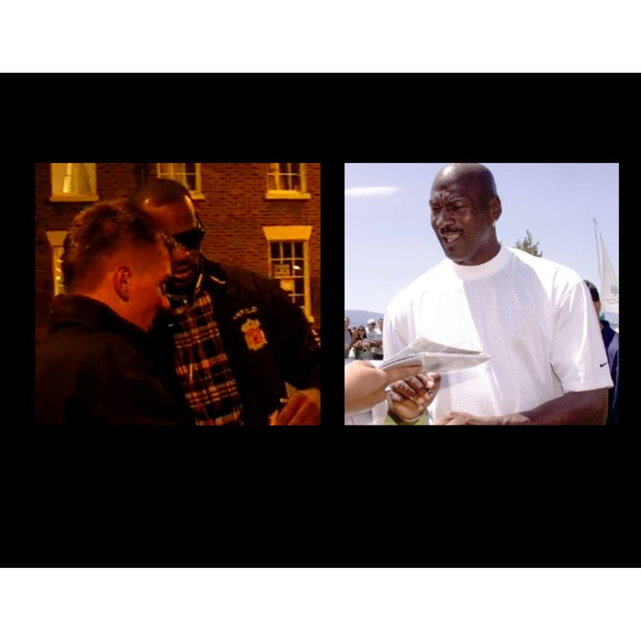 Michael Jordan and LeBron James 11x14 photo signed with proof