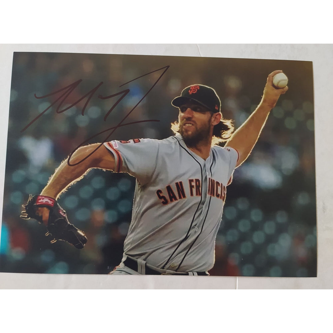 Madison Bumgarner, San Francisco, Giants, World Series, champions, 5x7 photos, signed, with proof