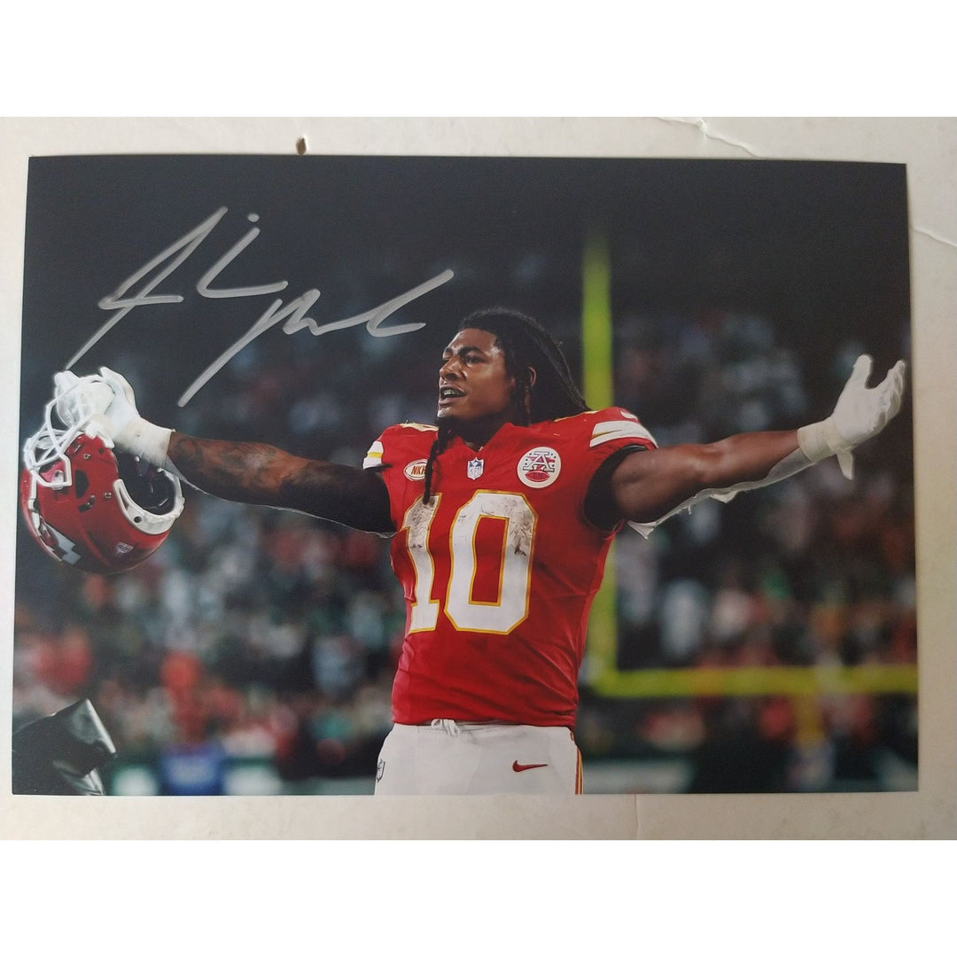 Isiah Pacheco, Kansas City, Chief's, Super Bowl, Champions, signed, 5x7 photo