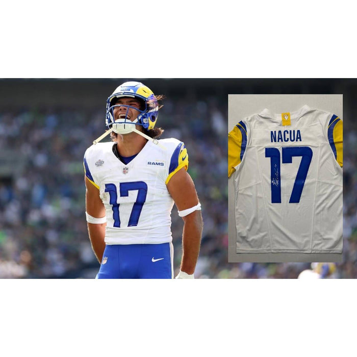 Puka Nacua Los Angeles Rams Nike Game Model jersey signed with proof