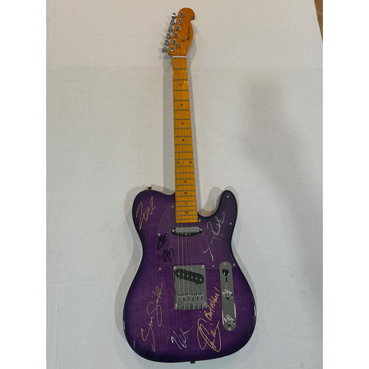 Journey Steve Perry Neal Schon Gregg Rolie Steve Smith Ross Valory Jonathan Cain telecaster full size electric guitar signed with proof.