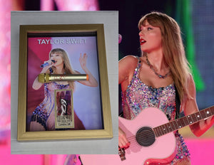 Taylor Swift Signed microphone with museum quality frame & proof 17x23