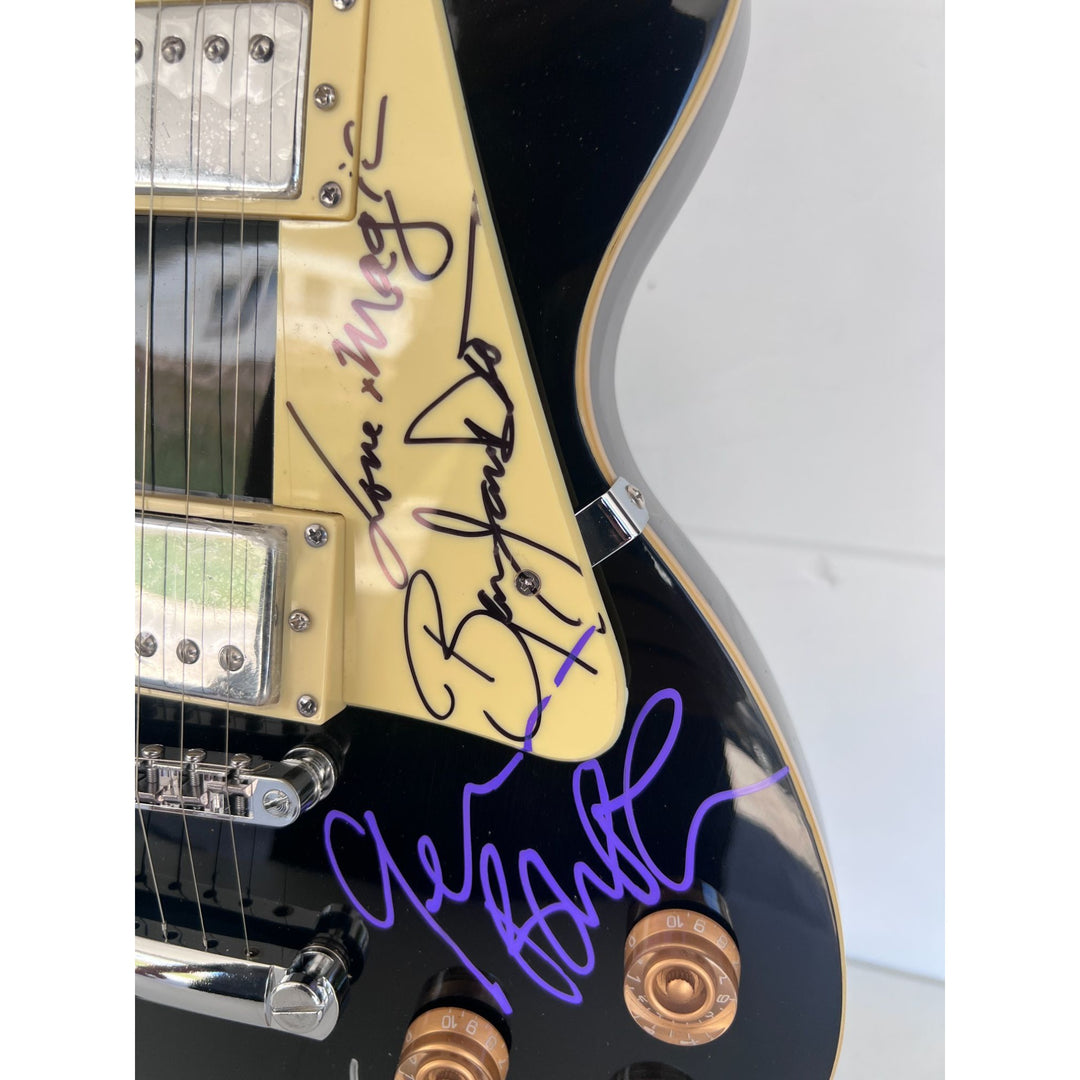 Ozzy Osbourne Randy Rhoads, Ronnie James Dio , Tony Iomi, Geezer Butler, Bill Ward Black Sabath Blsck les paul full size.