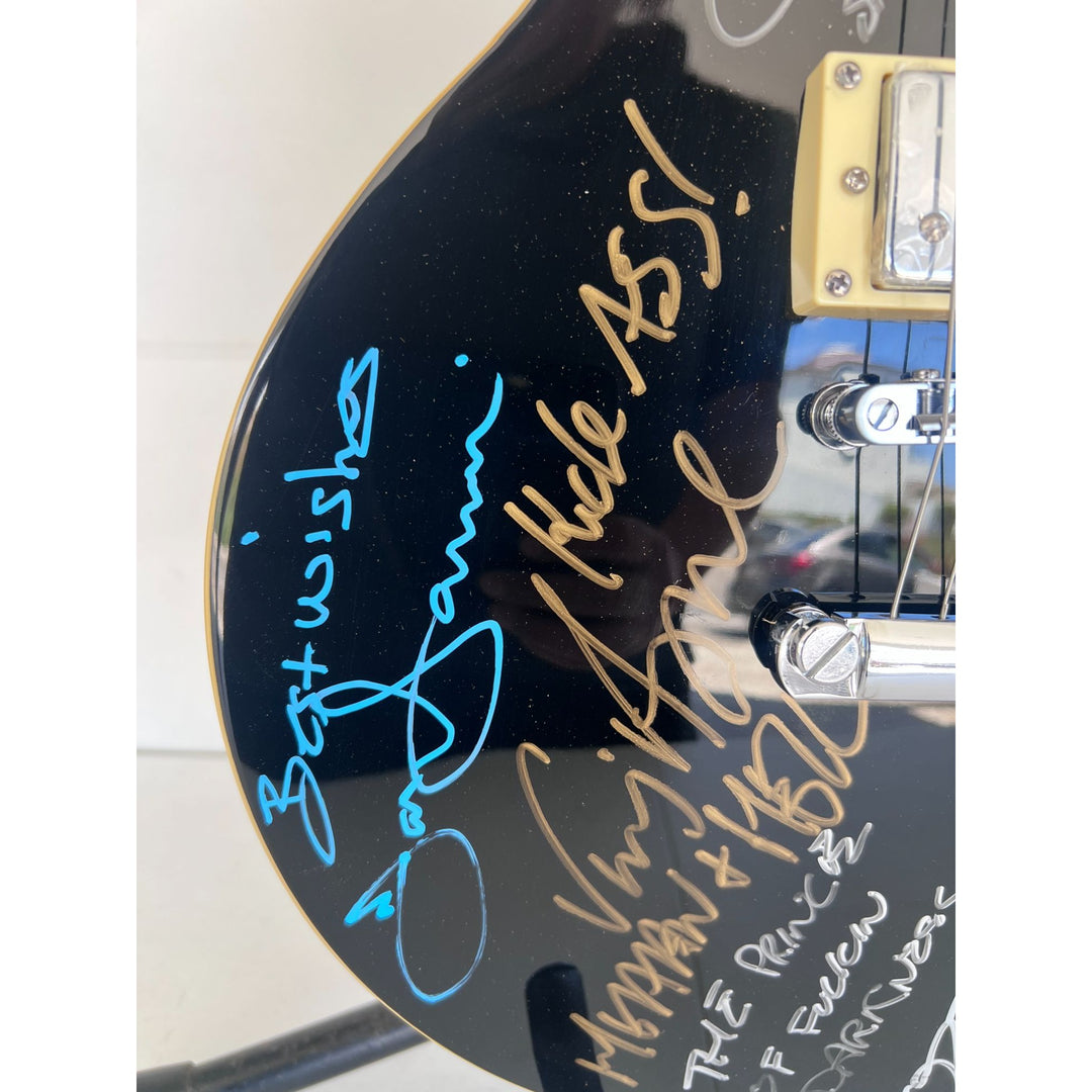 Ozzy Osbourne Randy Rhoads, Ronnie James Dio , Tony Iomi, Geezer Butler, Bill Ward Black Sabath Blsck les paul full size.