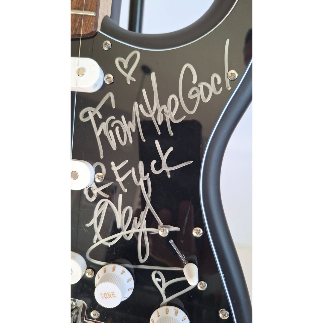 NIN Trent Reznor & Marilyn Manson Fender Stratocaster electric guitar signed with proof