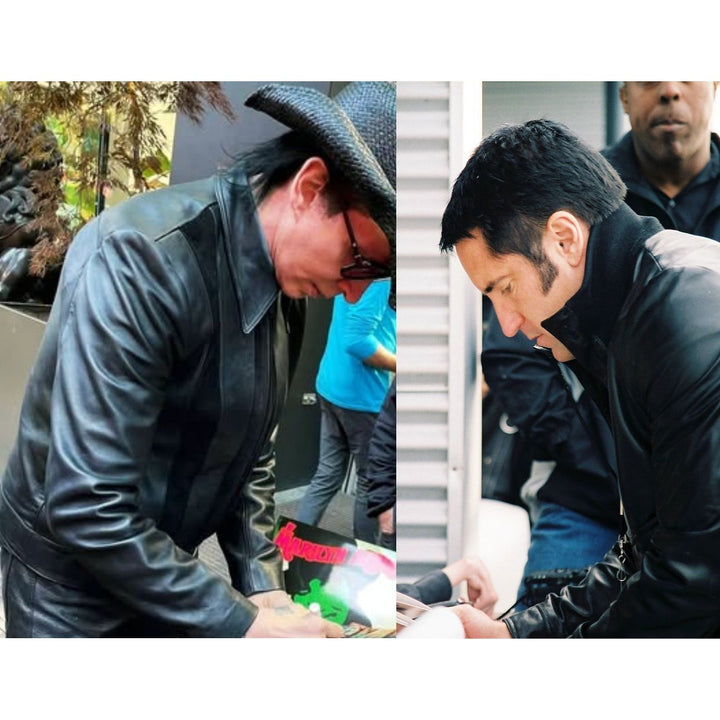 NIN Trent Reznor & Marilyn Manson Fender Stratocaster electric guitar signed with proof