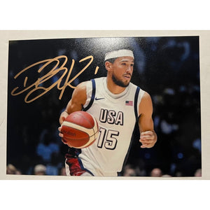 Devin Booker Men’s Basketball USA 5x7 photo signed