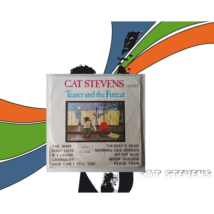 Cat Stevens "Teaser and the Firecat" original album LP signed