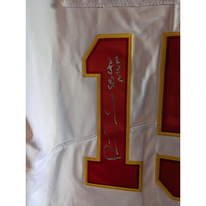 Patrick Mahomes size xl game model jersey signed with proof & inscription rare