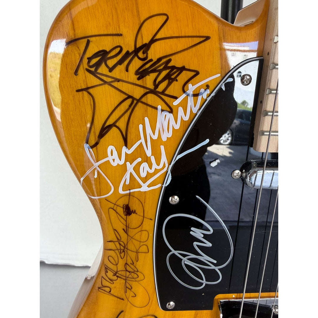 Beastie Boys,  Run DMC, RATM, Public Enemy  wood telecaster  electric guitar signed with proof.