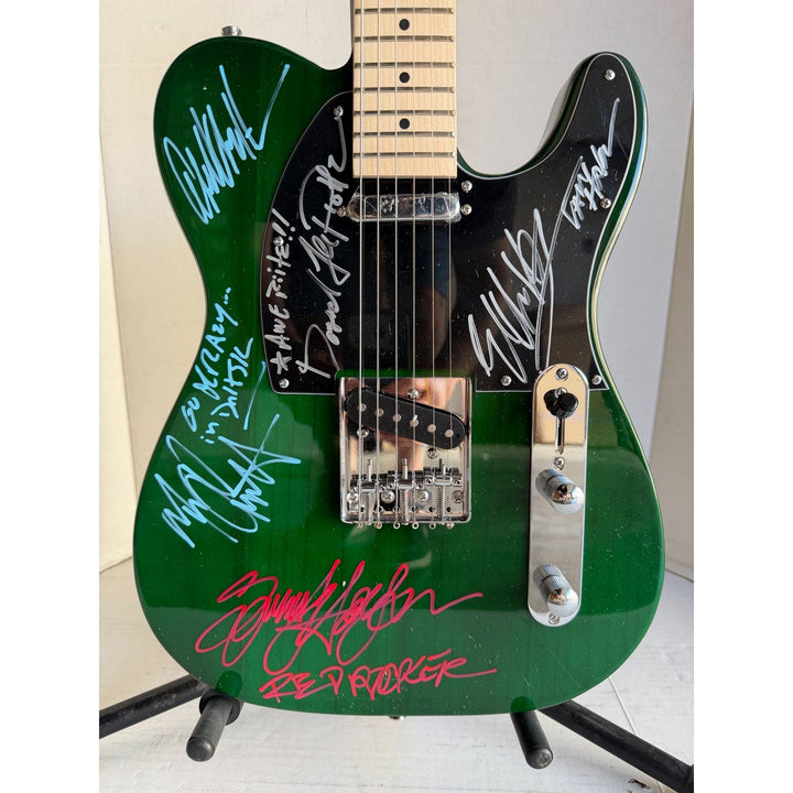 Van Halen Eddie & Alex Van Halen, Michael Anthony, David Lee Roth Sammy Hagar Telecaster electric guitar signed with proof.
