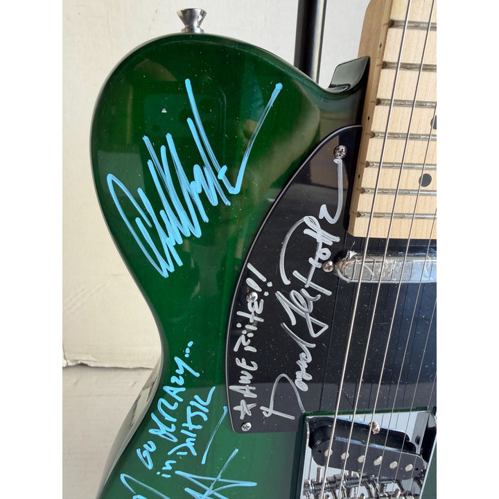 Van Halen Eddie & Alex Van Halen, Michael Anthony, David Lee Roth Sammy Hagar Telecaster electric guitar signed with proof.