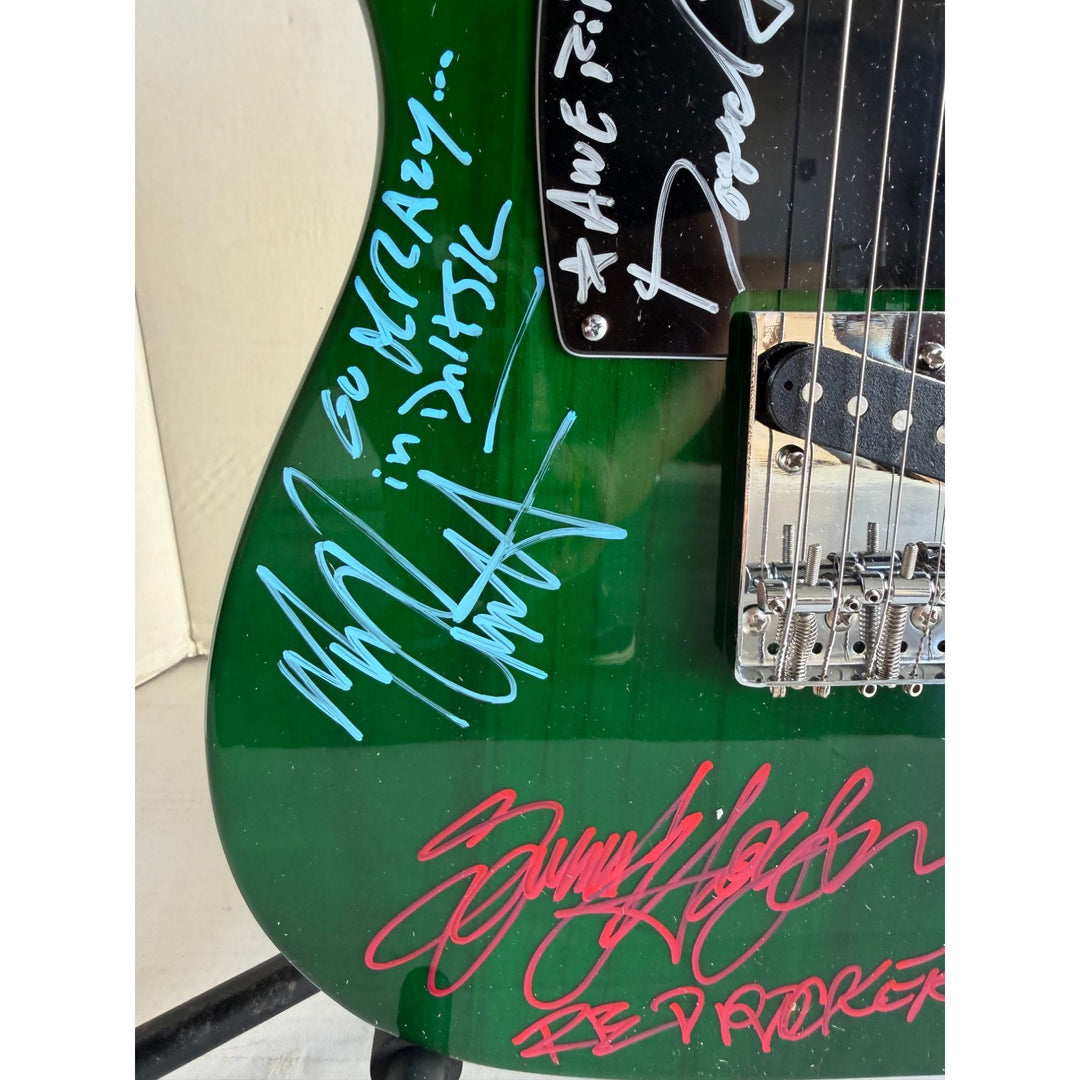 Van Halen Eddie & Alex Van Halen, Michael Anthony, David Lee Roth Sammy Hagar Telecaster electric guitar signed with proof.