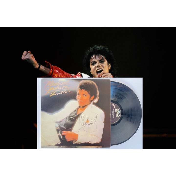 Michael Jackson "Thriller" original LP signed with proof