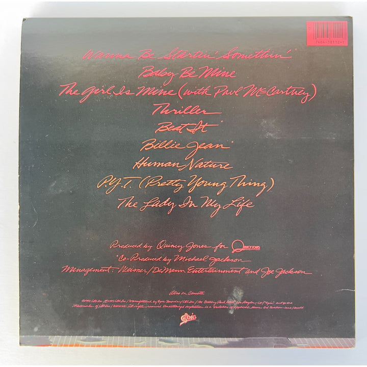 Michael Jackson "Thriller" original LP signed with proof