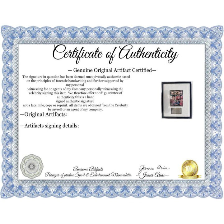 Oscar De La Hoya fight program and fight ticket (Julio Cesar Chavez) signed.