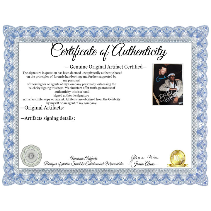 B.B King and Eric Clapton 5x7 photo signed with proof