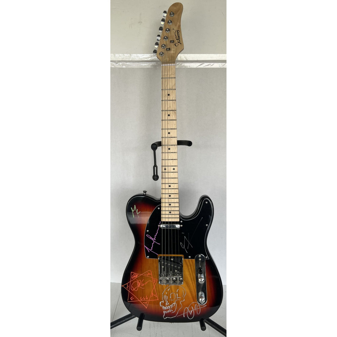 Tool Maynard James Keenan, Danny Carey, Justin Chancellor, Adam Jones telecaster electric guitar signed with proof