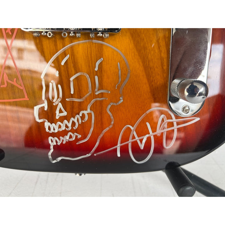 Tool Maynard James Keenan, Danny Carey, Justin Chancellor, Adam Jones telecaster electric guitar signed with proof