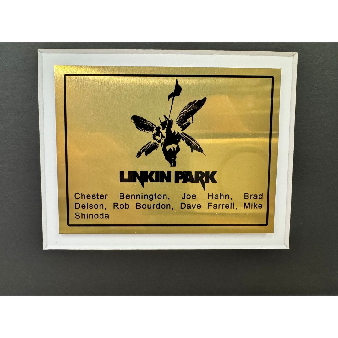 Linkin Park Chester Bennington complete band 22x28 Museum quality frame 5x7 photos signed with proof