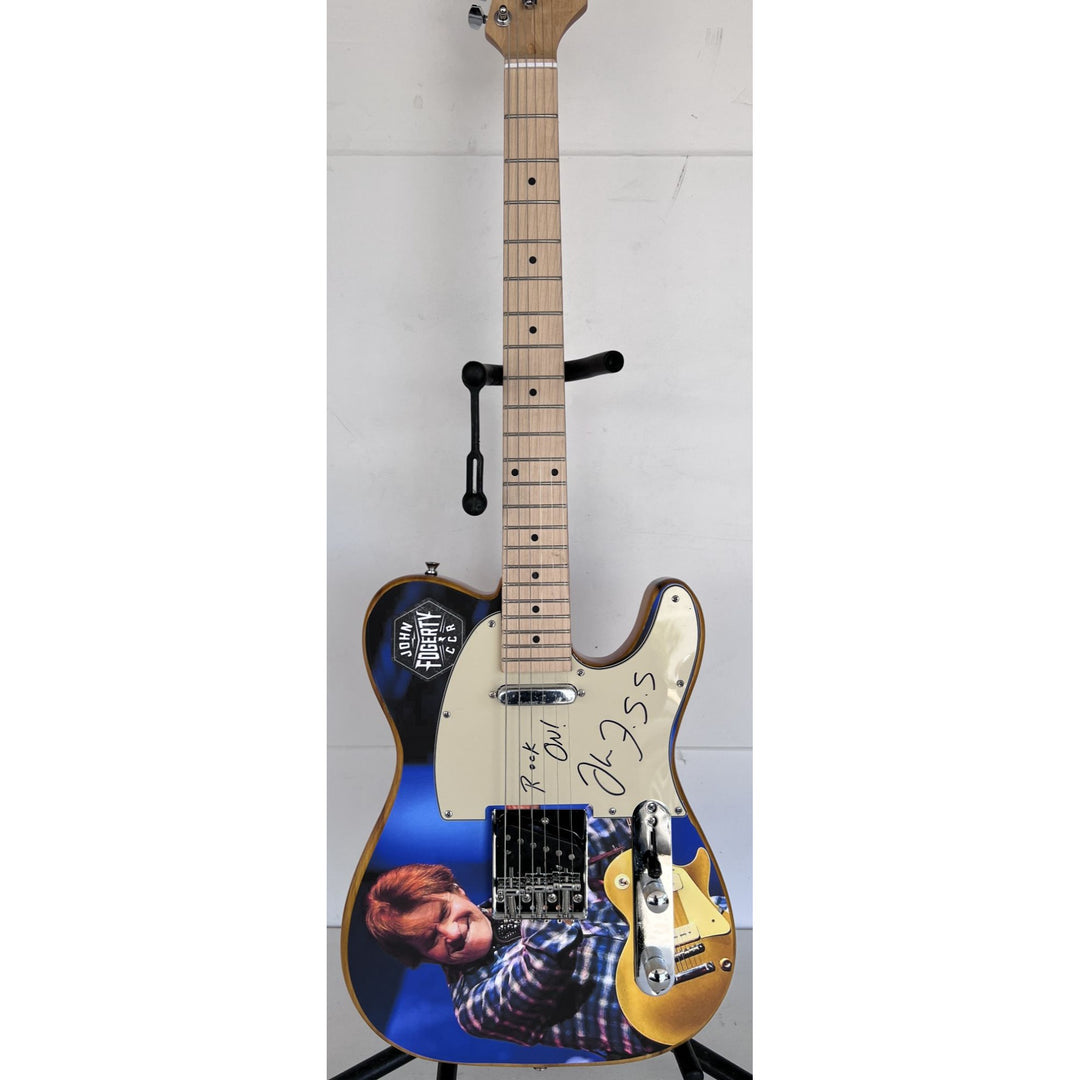 John Fogerty Credence Clear Water Revival "CCR" one of a kind full size electric guitar signed with proof.
