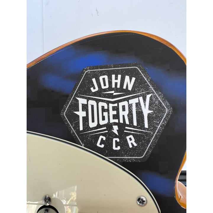John Fogerty Credence Clear Water Revival "CCR" one of a kind full size electric guitar signed with proof.