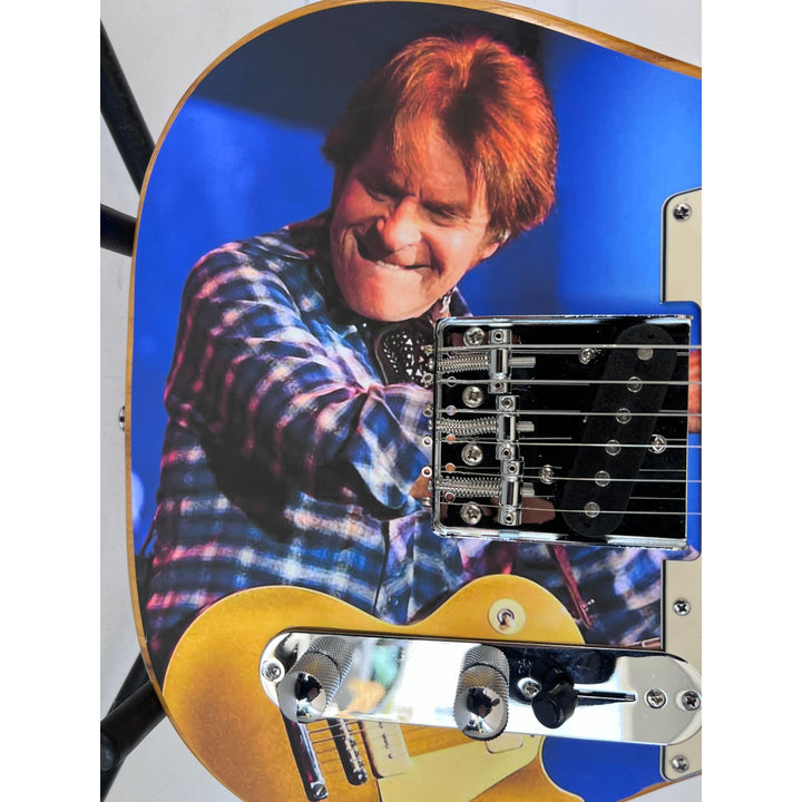 John Fogerty Credence Clear Water Revival "CCR" one of a kind full size electric guitar signed with proof.