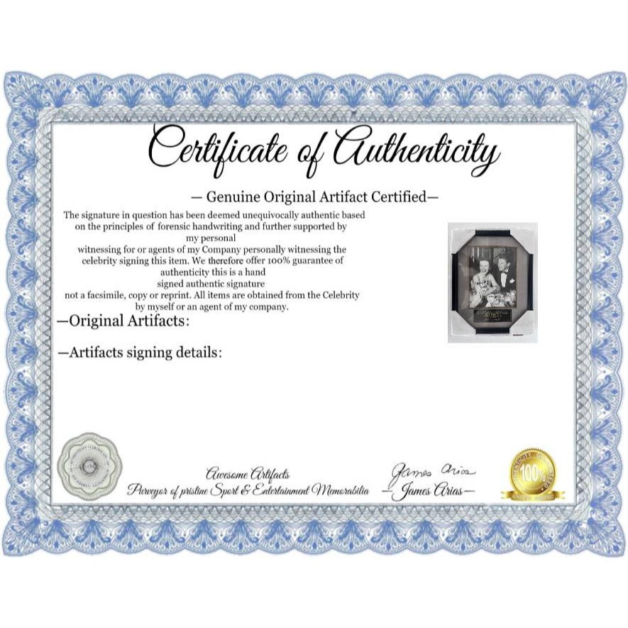 Ronald and Nancy Reagan vintage 8x10 photo framed and signed in person.